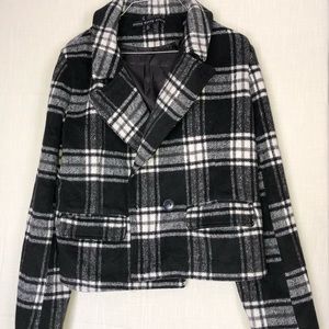 White and Black Blazer